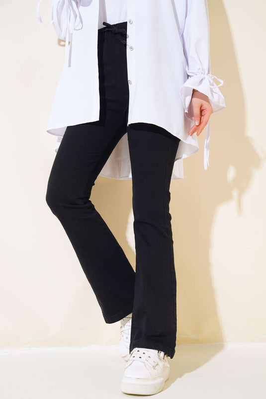 Jean évasé noir