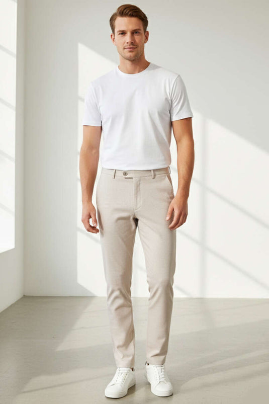 Pantalon homme slim italien pierre