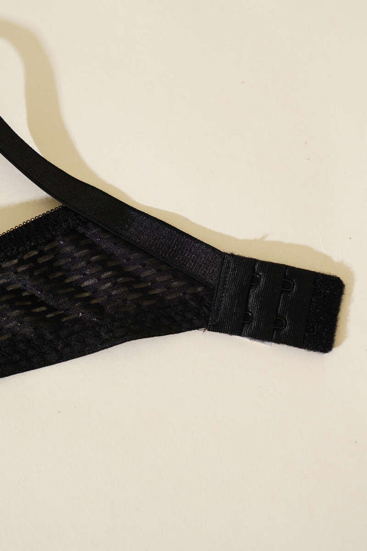 حمالة صدر جاكار غير مبطنة باللون الأسود