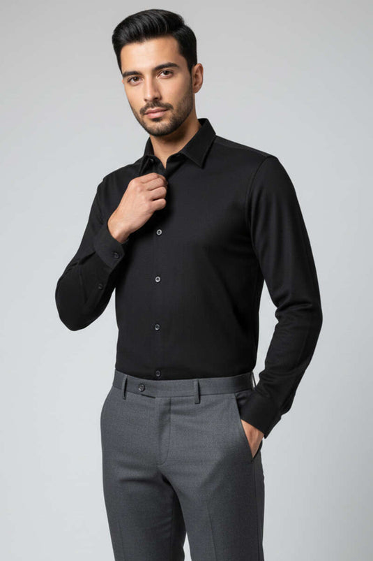 Jacquard Supreme Men's Shirt Black