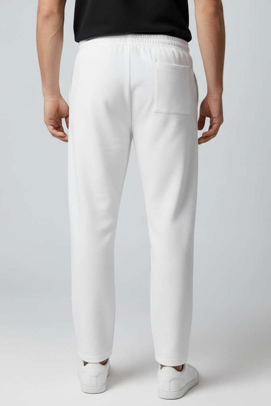 Pantalon de survêtement Jogger Scuba pour homme blanc