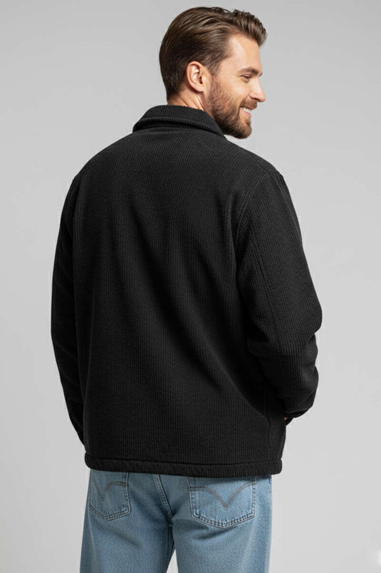 Veste homme en velours noir