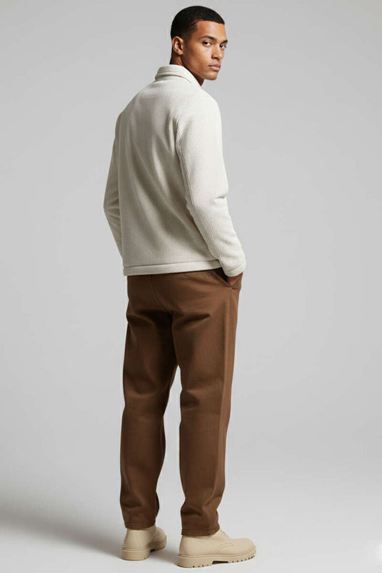 Veste homme en velours couleur pierre