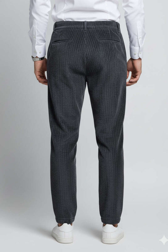 Men's Corduroy Trousers, Black
