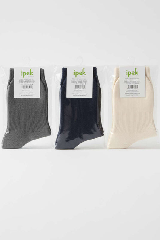 Women's 3-Pack Bamboo Ankle Socks Assortment 1