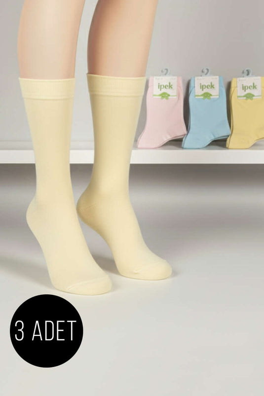 Women's 3-Pack Bamboo Ankle Socks Assortment 3