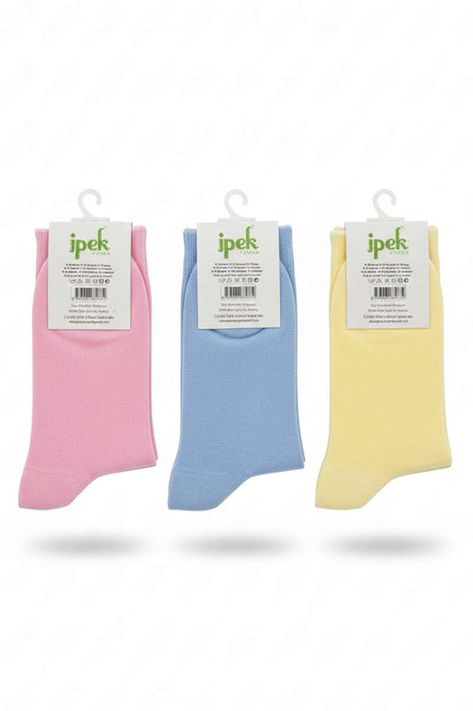 Women's 3-Pack Bamboo Ankle Socks Assortment 3
