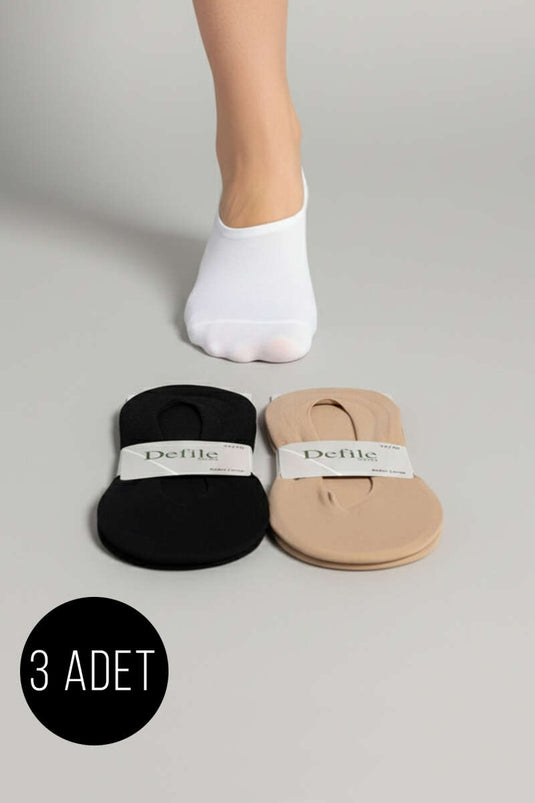 Women's 3-Pack Micro Laser Ballet Socks Assortment 1