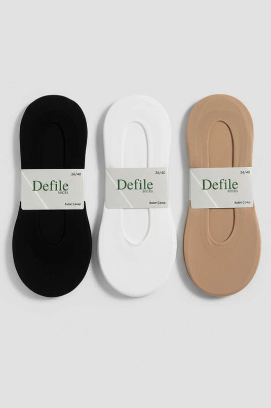 Women's 3-Pack Micro Laser Ballet Socks Assortment 1