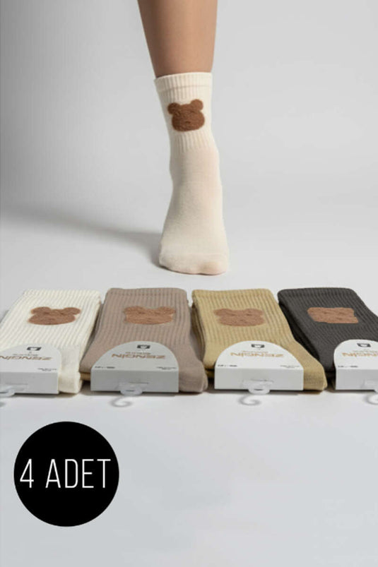 Women's 4-Pack Assorted Ankle Socks