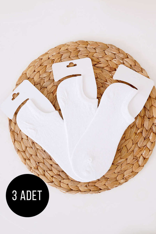 Women's Sneaker Triple Socks White