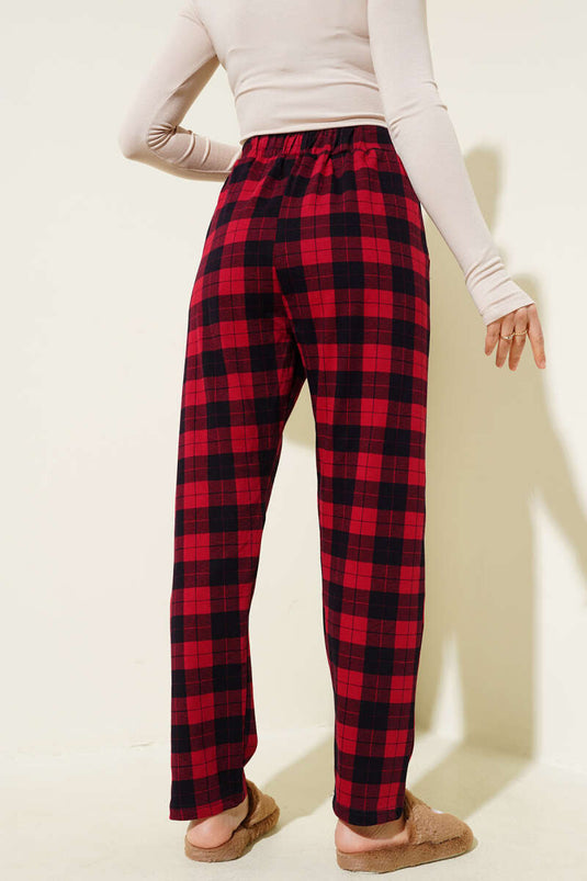 Kadın Versa Pijama Alt Bordo