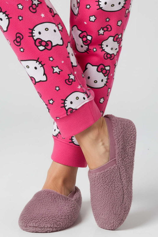 Pantoufles souples pour femmes, rose