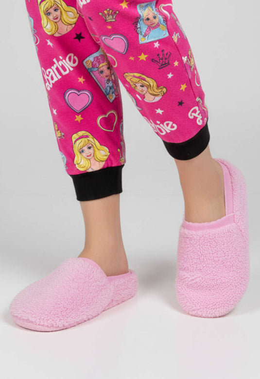 Pantoufles souples roses pour femmes