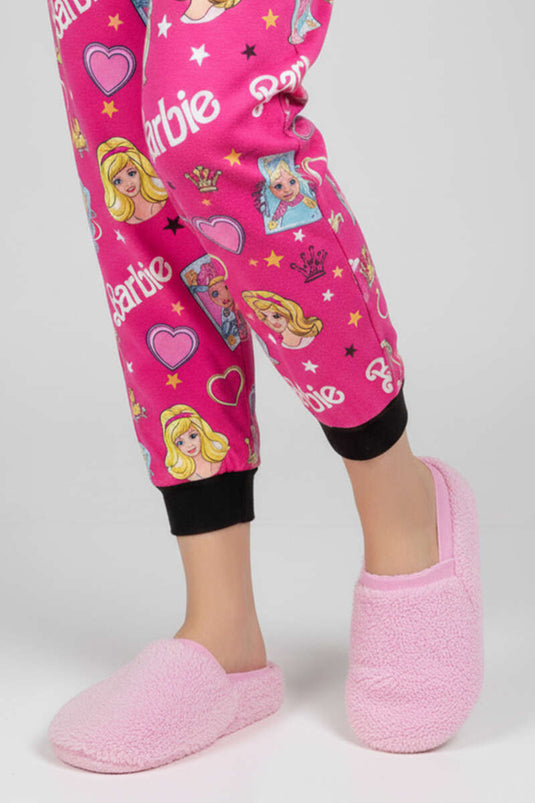 Pantoufles souples roses pour femmes