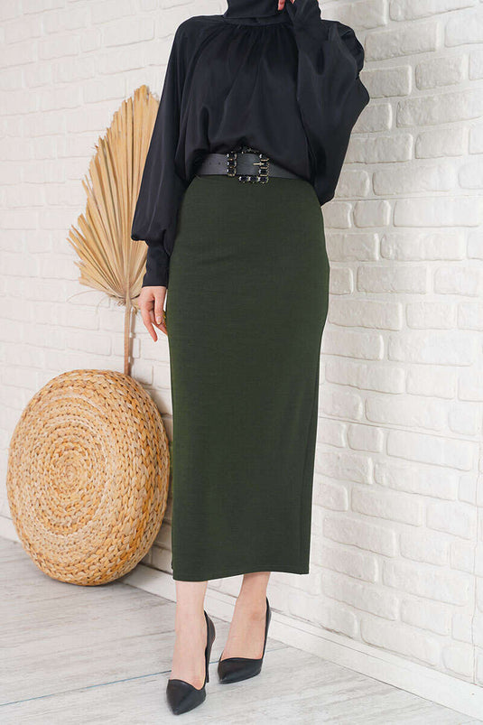 Jupe crayon camouflage