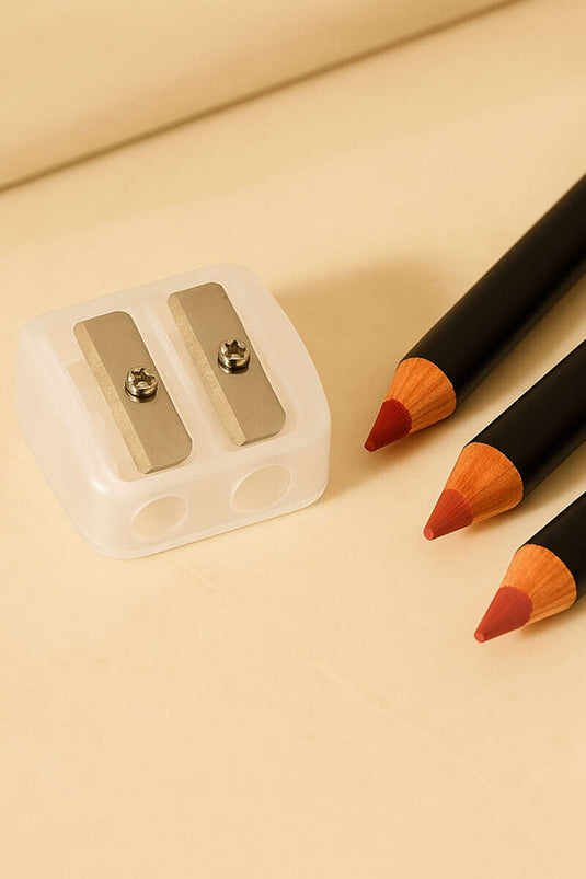 Weißer Bleistiftspitzer