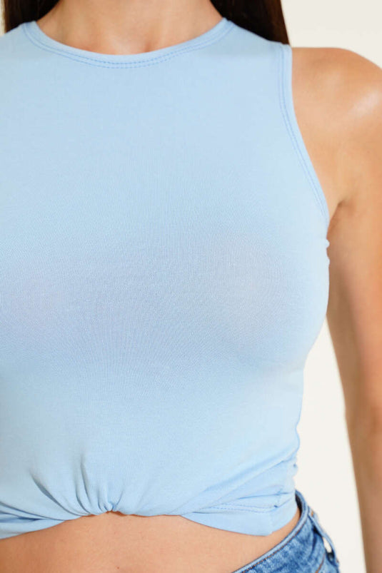 Kalın Askılı Body Mavi