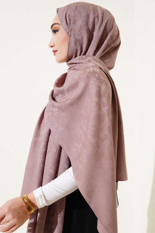 شال جاكار بنقشة تمويه من المنك