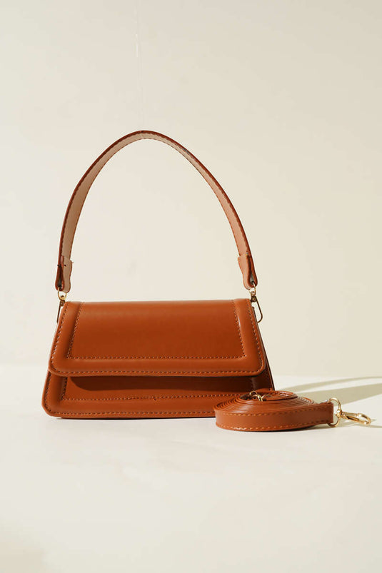 Pochette magnétique avec couvercle, beige