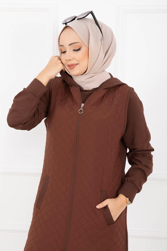 Kapitone Yelekli Üçlü Takım Taba