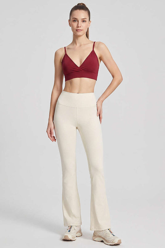 Bordeauxfarbener Bustier mit Rückenriemen und Kapuze