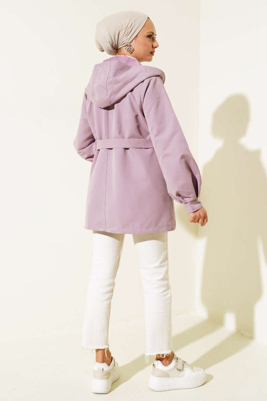 مقنعين المفاجئة قصيرة خندق أرجواني