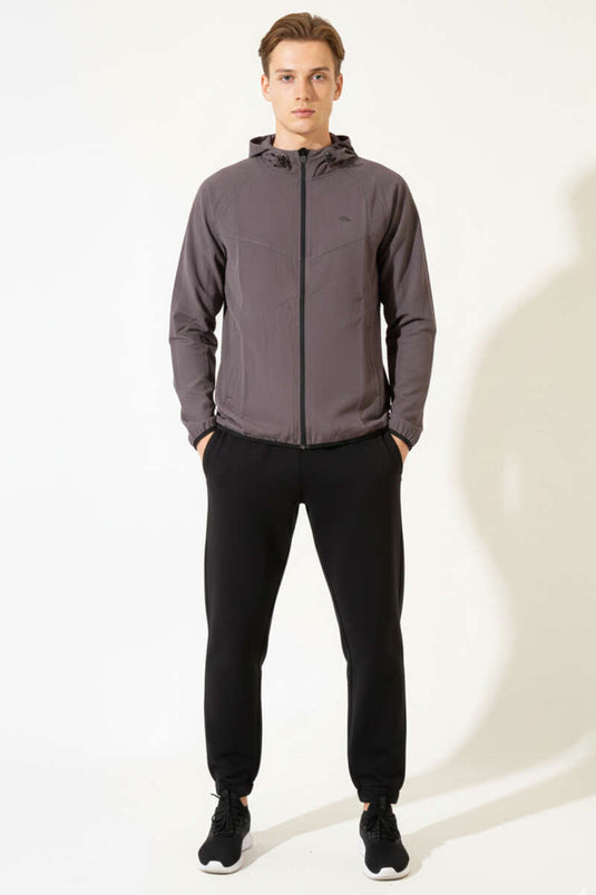 Hooded Fine Fleece Men's Sweatshirt Olive Green