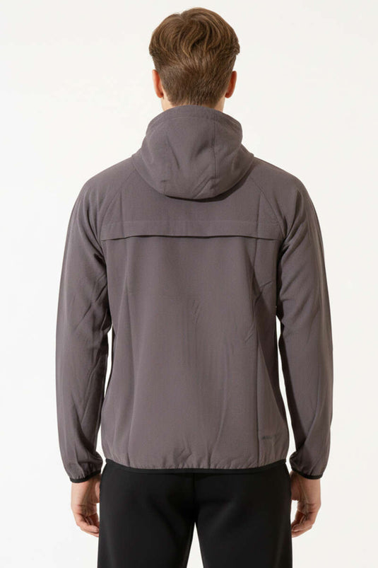 Hooded Fine Fleece Men's Sweatshirt Olive Green