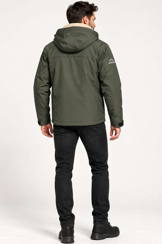 Manteau D'extérieur À Capuche Kaki