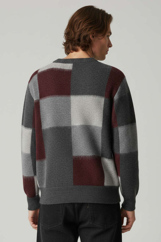 كار ديزين يوموش كنزة صوف رجالية لون خمري