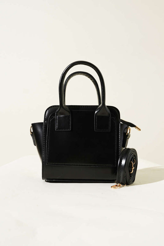 Sac carré noir