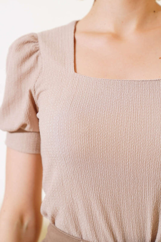 Blouse Col Carré Vison