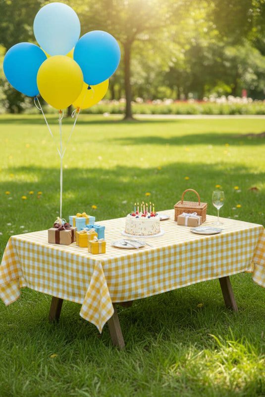 مفرش طاولة كارلي أصفر