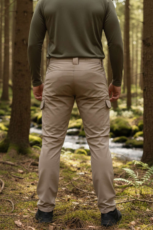 Cargo Pocket Hunter Men's Trousers Beige