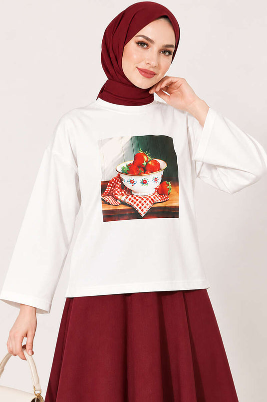 Blusa Estampada Mixta 2 Piezas