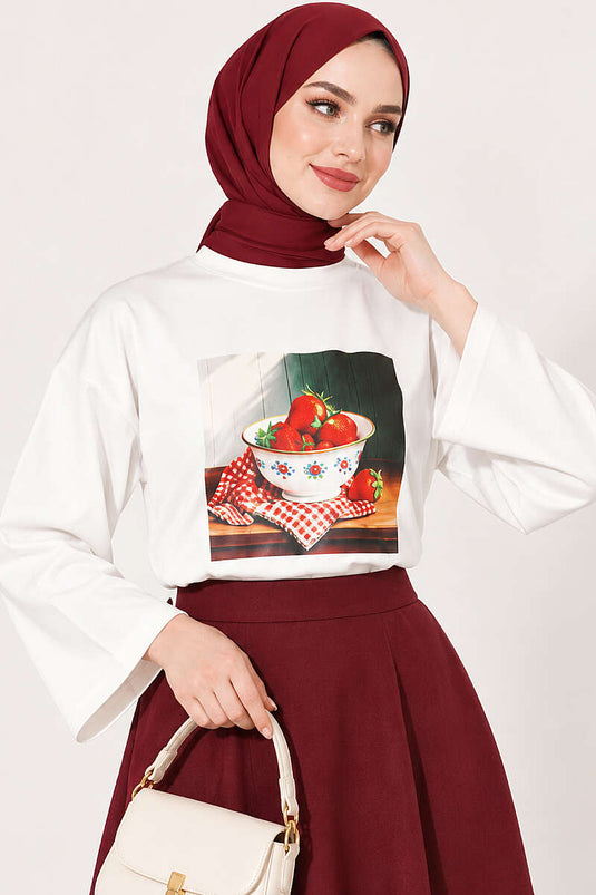 Blusa Estampada Mixta 2 Piezas