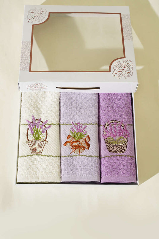 Karışık Desen 3'Lü Havlu Asorti 1