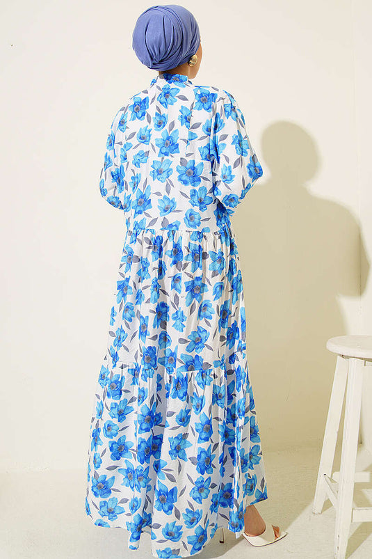 Robe à motifs variés avec boutons en pierre Assorti 13