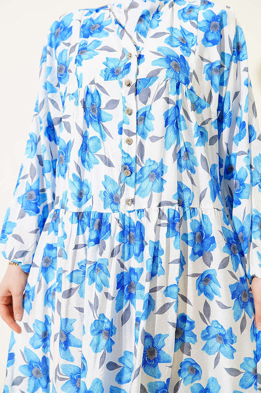 Robe à motifs variés avec boutons en pierre Assorti 13