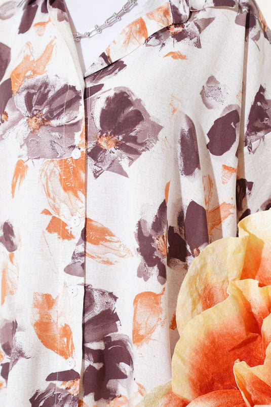 Karışık Desen Viskon İkili Takım Kahve