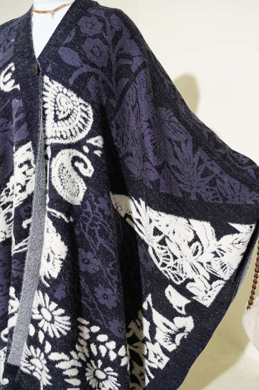 Karışık Desenli Panço Lacivert