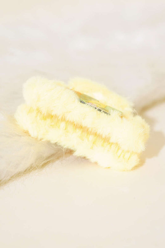 Symbole de la carte Boucle de verrouillage en peluche Jaune