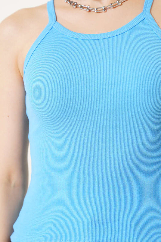 Kaşkorse Askılı Body Bebe Mavi