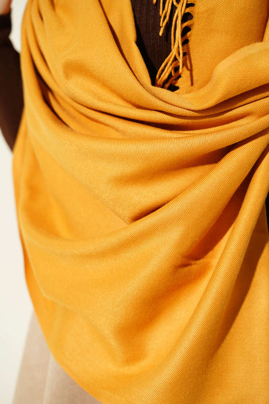 Kaşmir Omuz Şalı Camel