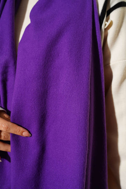 Kaşmir Omuz Şalı Mor