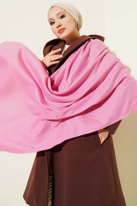 Cashmere Shoulder Shawl Pink