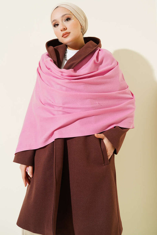 Cashmere Shoulder Shawl Pink