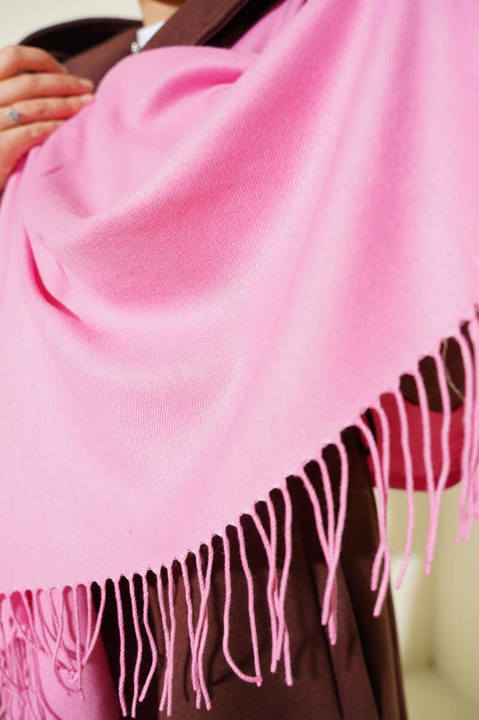 Cashmere Shoulder Shawl Pink