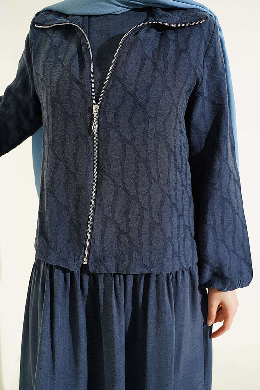 Completo Kat Kat Tensel con Gilet Indaco
